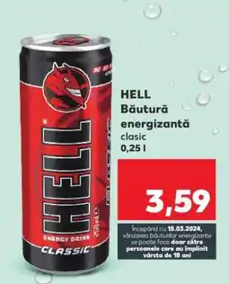 Kaufland HELL Băutură energizantă clasic Ofertă