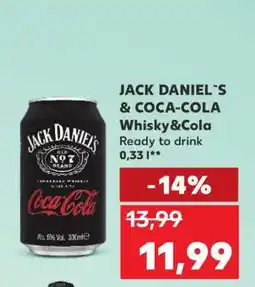 Kaufland JACK DANIEL`S & COCA-COLA Whisky&Cola Ofertă