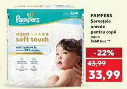 Kaufland PAMPERS Şerveţele umede pentru copii Ofertă