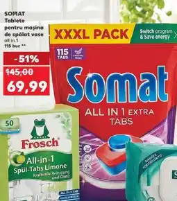 Kaufland SOMAT Tablete pentru mașina de spălat vase all in 1 Ofertă