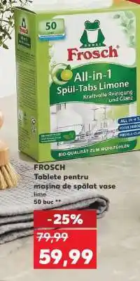 Kaufland FROSCH Tablete pentru mașina de spălat vase lime Ofertă