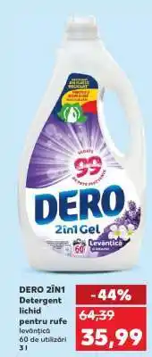 Kaufland DERO 2ÎN1 Detergent lichid pentru rufe Ofertă