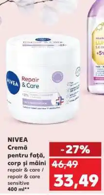 Kaufland NIVEA Cremă pentru față, corp și mâini Ofertă