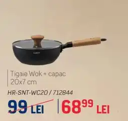 Selgros Tigaie Wok + capac 20x7 cm Ofertă