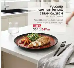 Selgros VULCANO FARFURIE ÎNTINSĂ CERAMICĂ, 28CM Ofertă