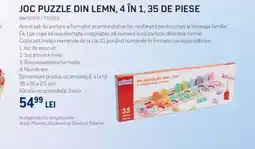 Selgros JOC PUZZLE DIN LEMN, 4 ÎN 1, 35 DE PIESE Ofertă