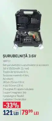 Selgros ȘURUBELNIȚĂ 3.6V Ofertă