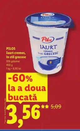 Lidl PILOS Iaurt cremos, în stil grecesc Ofertă