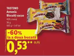 Lidl TASTINO Antonia Biscuiți cacao Ofertă