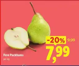 Lidl Pere Packhams Ofertă