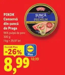 Lidl PIKOK Conservǎ din șuncă de Praga Ofertă