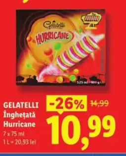 Lidl GELATELLI Îngheţată Hurricane Ofertă