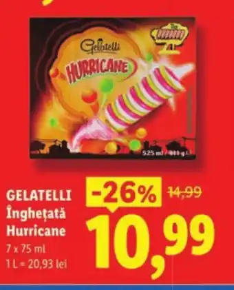 Lidl GELATELLI Îngheţată Hurricane Ofertă