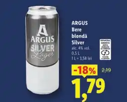 Lidl ARGUS Bere blondǎ Silver Ofertă