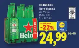 Lidl HEINEKEN Bere blondǎ Ofertă