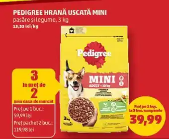 Penny PEDIGREE HRANĂ USCATĂ MINI Ofertă