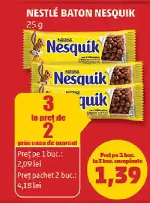 Penny NESTLÉ BATON NESQUIK Ofertă