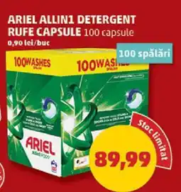 Penny ARIEL ALLIN1 DETERGENT RUFE CAPSULE Ofertă