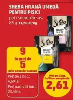 Penny SHEBA HRANĂ UMEDĂ PENTRU PISICI Ofertă