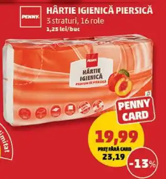 Penny Hârtie igienică piersică Ofertă