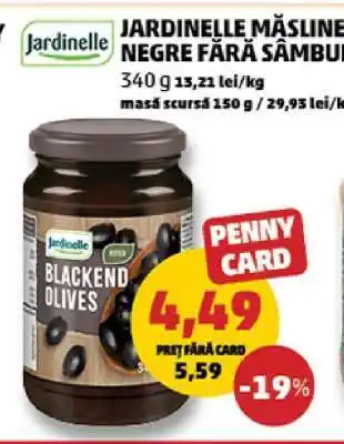 Penny Jardinelle Măsline Negre Fără Sâmburi Ofertă