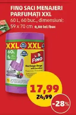 Penny FINO SACI MENAJERI PARFUMATI XXL Ofertă