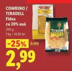 Lidl COMBINO / TIRADELL Fidea Ofertă