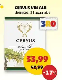Penny CERVUS VIN ALB Ofertă