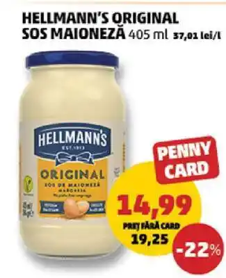 Penny HELLMANN'S ORIGINAL SOS MAIONEZĂ Ofertă