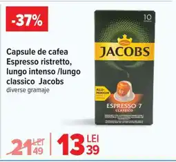 Carrefour Capsule de cafea Espresso Jacobs Ofertă
