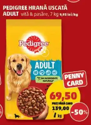Penny PEDIGREE HRANĂ USCATA ADULT Ofertă