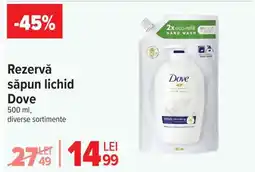 Carrefour Rezervă săpun lichid, Dove Ofertă