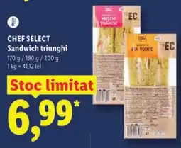 Lidl CHEF SELECT Sandwich triunghi Ofertă