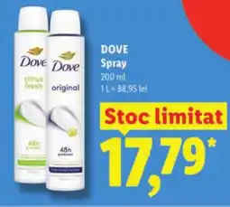 Lidl DOVE Spray Ofertă