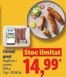 Lidl Cârnaţi grosi Ofertă