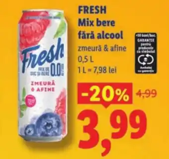 Lidl FRESH Mix bere fără alcool Ofertă
