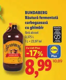 Lidl BUNDABERG Băutură fermentată carbogazoasă cu ghimbir Ofertă