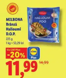 Lidl MILBONA Brânză Halloumi D.O.P. Ofertă
