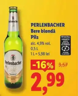Lidl PERLENBACHER Bere blondă Pils Ofertă