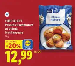 Lidl CHEF SELECT Pateuri cu umplutură cu brânză în stil grecesc Ofertă