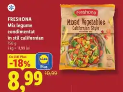 Lidl FRESHONA Mix legume condimentat în stil californian Ofertă