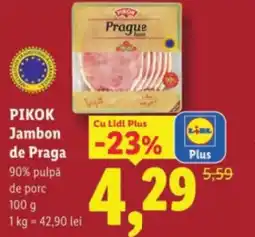 Lidl PIKOK Jambon de Praga Ofertă