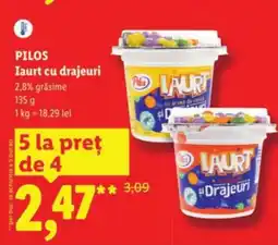 Lidl PILOS Iaurt cu drajeuri Ofertă