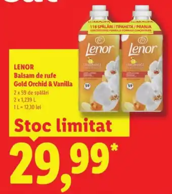 Lidl LENOR Balsam de rufe Gold Orchid & Vanilla Ofertă