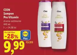 Lidl CIEN Șampon Pro Vitamin Ofertă