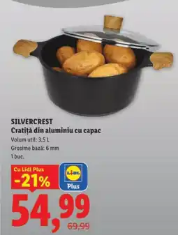 Lidl SILVERCREST Cratiţă din aluminiu cu capac Ofertă