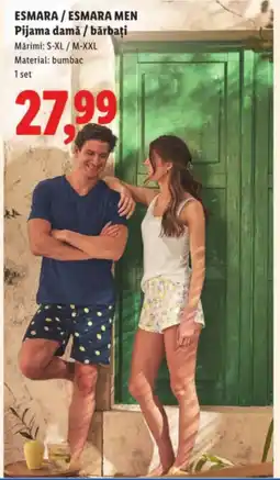 Lidl ESMARA / ESMARA MEN Pijama damǎ/bărbați Ofertă