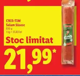 Lidl CRIS-TIM Salam Săsesc Ofertă