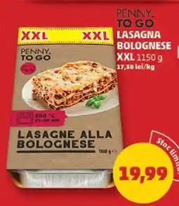 Penny PENNY TO GO LASAGNA BOLOGNESE XXL Ofertă
