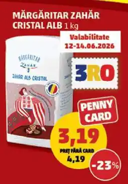 Penny Mărgăritar Zahăr Cristal Alb 1 kg Ofertă